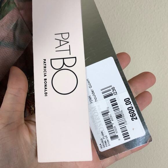 PATBO Floral Print Tulle Evening Gown NWT 10 Tulle - Picture 4 of 11